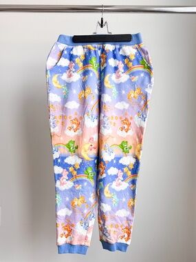 NWT ModCloth x Care Bears Sprinkles of Starlight Joggers L Ombre Blue Pink